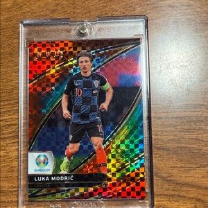 Luka Modrić Euro 2020 Holographic Soccer Card